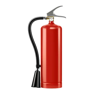 Rød brannslukker